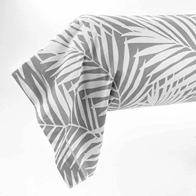 Afbeelding van douceur d&#039;intérieur, Kussensloop voor nekrol, 85 x 185 cm, Botania, grijs, 100% katoen
