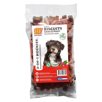Afbeelding van 12x BF Petfood 3 in 1 Koekjes Cranberry Mini 200 gr