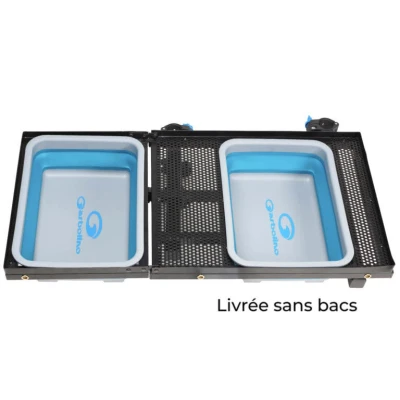 Image de Garbolino Tafel Voor 2 Voederbakken Plooibaar Desserte Laterale Sans Pieds Pour Back A Amorce Compactables
