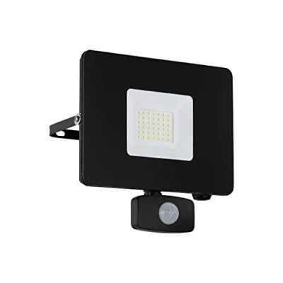 Afbeelding van Led buiten wandlamp faedo 3 met sensor 30W zwart Eglo