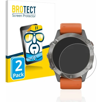 Afbeelding van BROTECT Screenprotector voor Garmin Fenix 6 / Pro Solar Folie Beschermfolie transparant (2 Stuks)