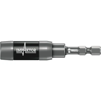 Afbeelding van Wera impaktor bithouder met ringmagneet en springveer 1/4 x 75mm