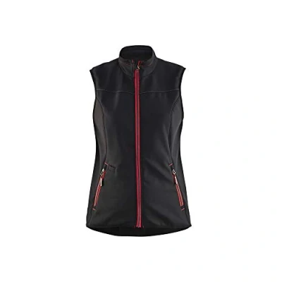 Afbeelding van Blaklader Dames softshell bodywarmer 3851 2516 Zwart/Rood