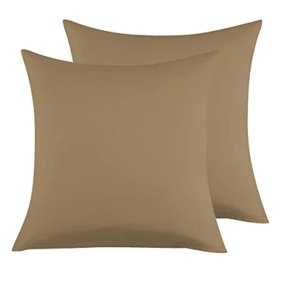 Afbeelding van Kussensloop, 100% katoen, 65 x cm, 2 stuks, rechthoekig, Puro, jersey, 120 g/m², duurzaam, anti allergeen, duifgrijs