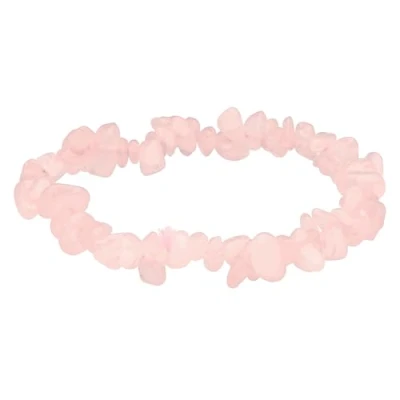 Afbeelding van Stralende armband van rozenkwarts, hoogwaardige edelsteenarmband, 19 centimeter, steen, Steen