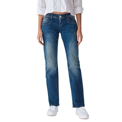 Afbeelding van LTB Dames Jeans Broeken Valentine regular/straight Fit Blauw Volwassenen Denim Jeansbroek