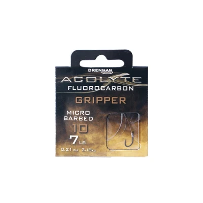 Afbeelding van Drennan Onderlijnen Fluocarbon Acolyte Gripper Micro Barbed / 30cm