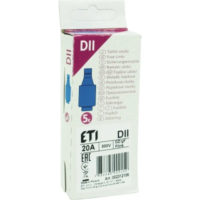 Afbeelding van Smeltzekering Q link (Snel, 20A, 5 stuks, Blauw)