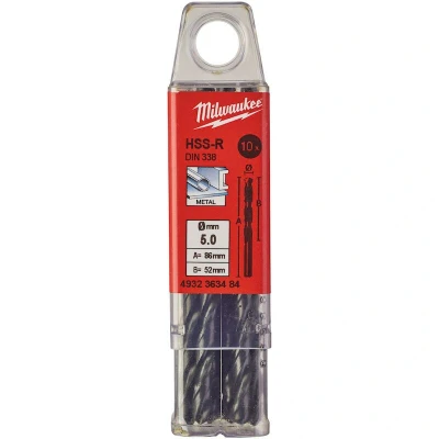 Afbeelding van Metaalboor Hss R 5 X 86 Mm (10 Stuks)