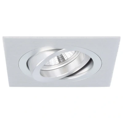 Afbeelding van Yphix Torino Inbouwspot Aluminium Vierkant Kantelbaar 1 Lichtpunt 93x93mm LEDdirect.nl