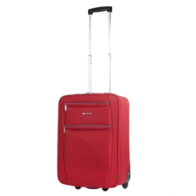 Afbeelding van ITACA Cabina vliegtuigkoffer, 55 x 40 20 trolley, 2 wielen, polyester, EVA, handbagage, klein, halfstijf, comfortabel en licht, T71950, rood, Handbagage