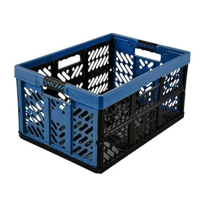 Afbeelding van keeeper Stabiele professionele vouwbox met soft touch handgrepen, 45 l, Ben, Eco Blue (blauw)