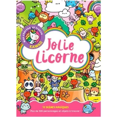 Afbeelding van JOLIE LICORNE MON CHERCHE ET TROUVE KAWAII