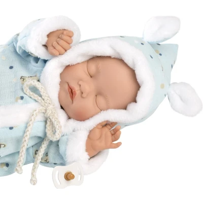 Afbeelding van Llorens pop newborn slapende baby jongen 32 cm