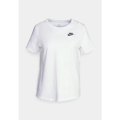 Afbeelding van Nike Women&#039;s Short Sleeve T Shirt W Nsw Club Ss Tee, White/Black, DX7902 100, XS