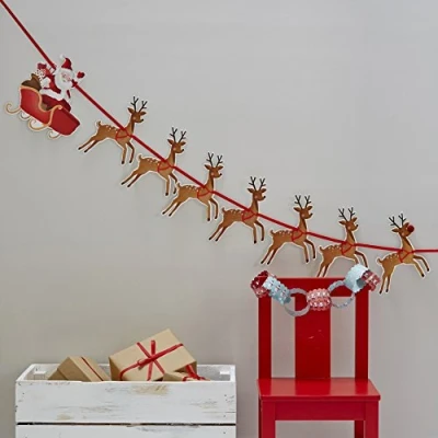 Afbeelding van Slinger Rendier &amp; Kerstman 1.8 meter