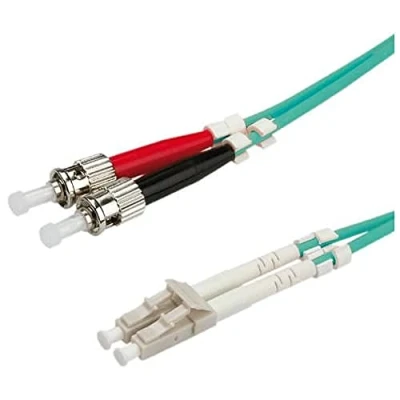 Afbeelding van VALUE F.O. kabel 50/125µm OM3, LC/ST, turkoois, 10 m