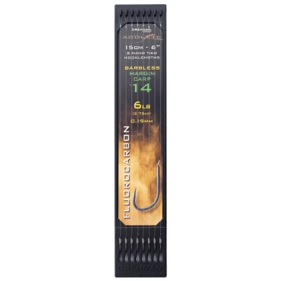 Afbeelding van Drennan Acolyte Margin Carp Barbless Hook Plate System 6&quot; 15cm Haak 14 0.19mm 6 LB