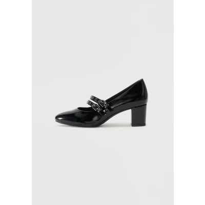 Afbeelding van Marco Tozzi 2 22439 45 Escarpins pour femme, noir breveté, 37 EU, Imprimé noir, EU