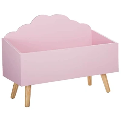 Image de Atmosphera Coffre de rangement enfant Nuage Longueur 58 cm Rose