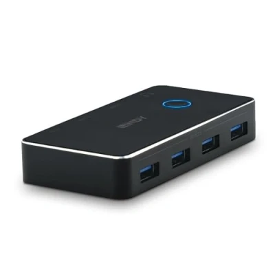 Afbeelding van LINDY 4 + 2 poorten USB 3.2 Gen 1 schakelaar (USB 3.0) Zwart