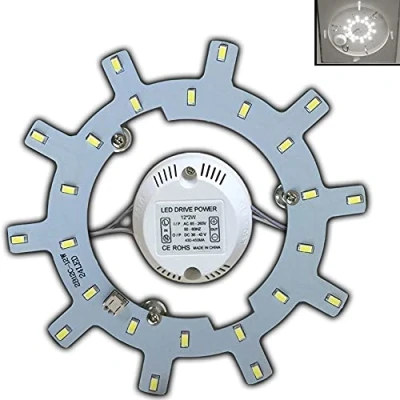 Afbeelding van Led module, ombouwset (dimbaar/niet dimbaar) voor plafondlamp, lichtring, ronde buislamp (warm wit/daglicht) 12 W, daglichtwit.