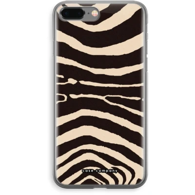 Afbeelding van Case Company® hoesje geschikt voor iPhone 8 Plus Arizona Zebra Soft Cover Telefoonhoesje Bescherming aan alle Kanten en Schermrand