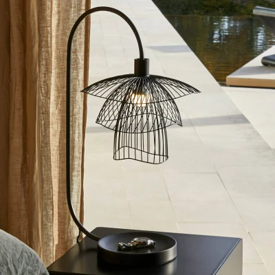 Afbeelding van Forestier Papillon tafellamp zwart