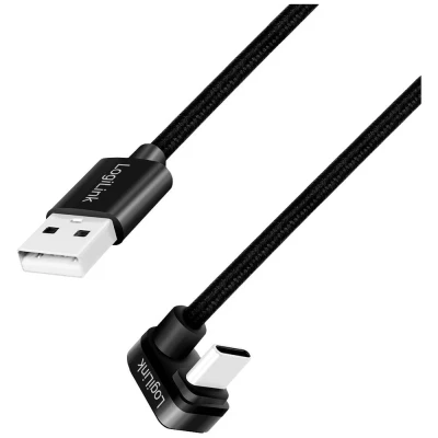 Afbeelding van LogiLink USB kabel 2.0 C stekker, A stekker 1.00 m Zwart CU0192