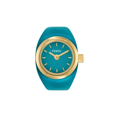 Afbeelding van Fossil WATCH RING Dames Horloge 15 mm Goudkleurig