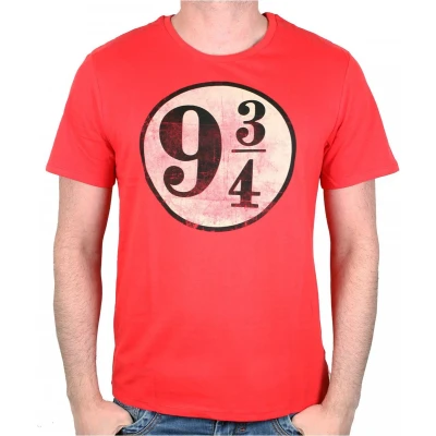 Afbeelding van Harry Potter Platform 9 3/4 Red T Shirt L