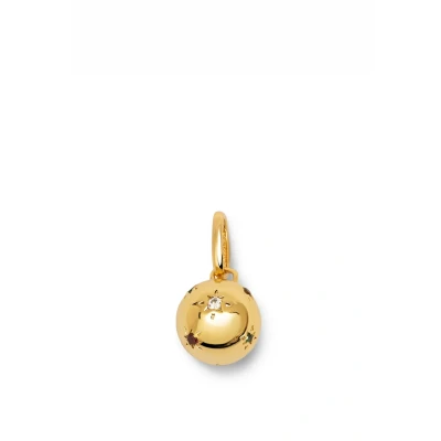 Afbeelding van SINGULARU Charm Glam bedel van messing met 18K vergulde afwerking hanger motief en details zirkonia sieraden voor dames, Messing, Geen edelsteen