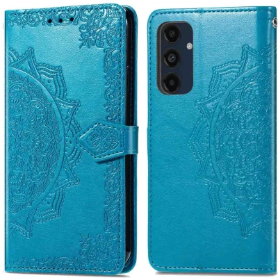 Afbeelding van imoshion Hoesje Geschikt voor Samsung Galaxy A16 (5G) Mandala Bookcase Turquoise