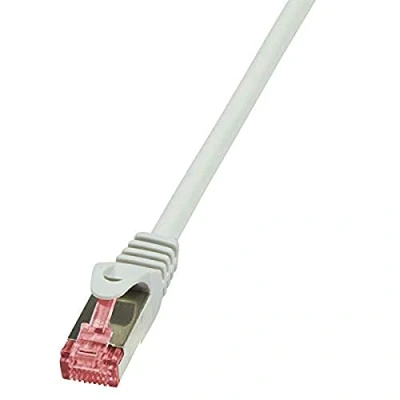Afbeelding van LogiLink CQ2082S RJ45 Netwerkkabel, patchkabel CAT 6 S/FTP 7.50 m Grijs Vlambestendig, Snagless 1 stuk(s)