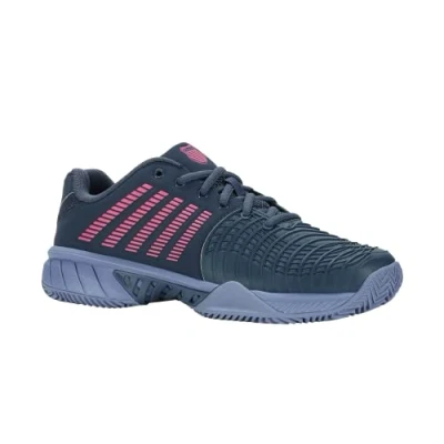 Afbeelding van K Swiss Express Light 3 Hb, tennisschoenen voor dames, Orion Blue Infinity Carmine Roze