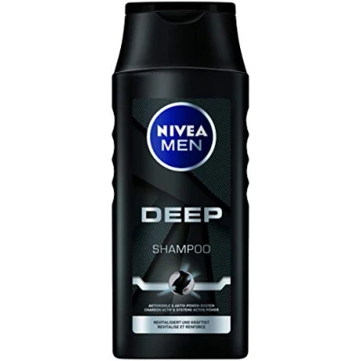 Afbeelding van Nivea Men Shampoo Deep Carbon Voordeelverpakking 3 x 250 ml