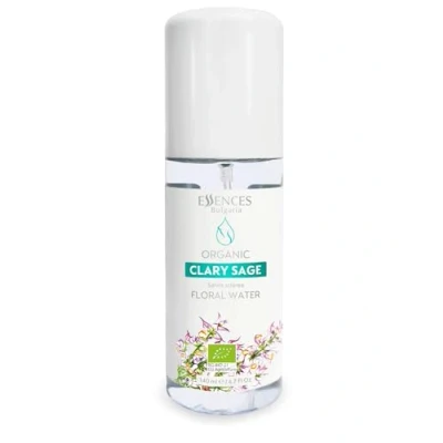 Afbeelding van Essences Bulgaria Biologisch Salie Bloemen Water 140 ml 100% natuurlijk, spray voor gezicht, lichaam, haar, verfrissende schoonheidsnevel tegen veroudering make up remover alcoholvrij
