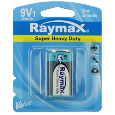 Afbeelding van Batterij 6F22P zink 9V blok