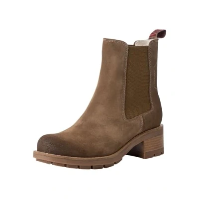 Afbeelding van Tamaris MIT Removable Enkellaarsjes met plateauzool, Dames, Maat: 36, Tobacco Leer