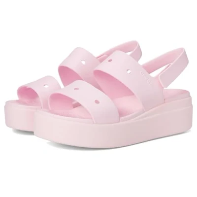 Afbeelding van Crocs Brooklyn 4u damessandalen, Roze melk