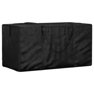 Afbeelding van vidaXL Opbergtas voor tuinkussens 150x75x75 cm polyetheen zwart