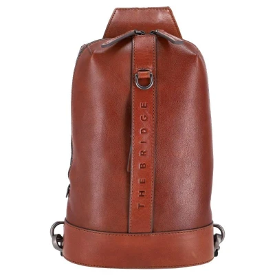 Afbeelding van THE BRIDGE Vrije tijd Rugzak met laptopvak Biagio Backpack Castagna / Rutenio White Donkerbruin