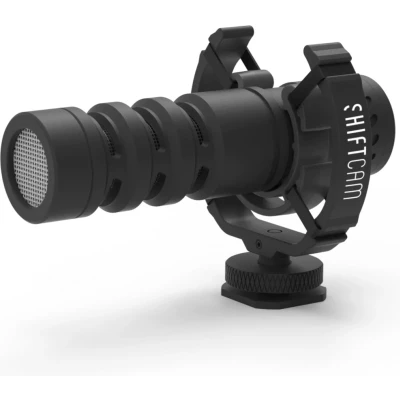 Afbeelding van ShiftCam ProMic Shotgun directionele microfoon voor mobiele apparaten fotografie en videografie ruisonderdrukking