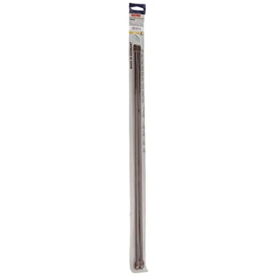 Afbeelding van GARDINIA Gordijnroede, plat, uittrekbaar, zonder boren en schroeven, metaal, kunststof, bruin, 60 100 cm, 2 stuks