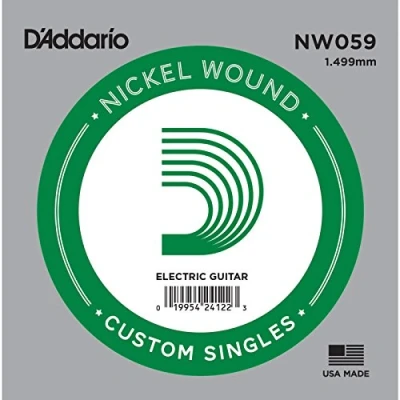 Afbeelding van D&#039;Addario NW059 nikkel omwonden Enkele snaar voor gitaar