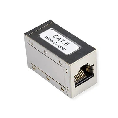 Afbeelding van Roline RJ45 koppeling Adapter CAT 6 Zilver (metallic)