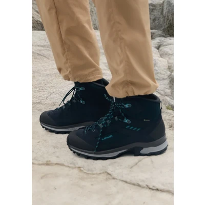 Afbeelding van Lowa Corvara GTX Mid Bergschoen Dames schoenen Blauw Maat 41,5
