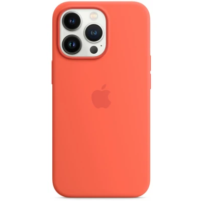 Afbeelding van Silicone Backcover MagSafe voor de Apple iPhone 13 Pro Nectarine