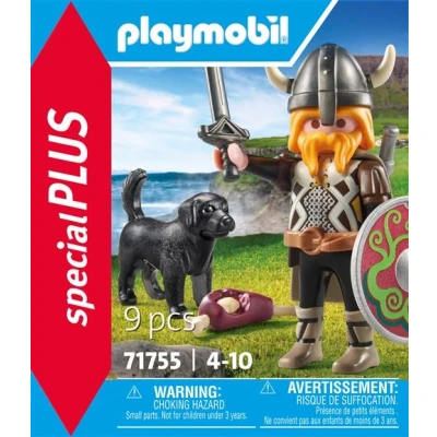 Image de Playmobil Special Plus 71755 Viking avec chien, bouclier et armes