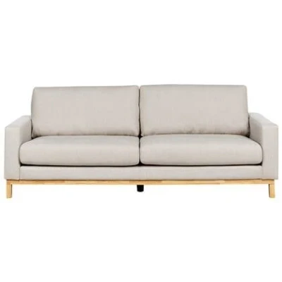 Afbeelding van SIGGARD Driezitsbank Beige Polyester